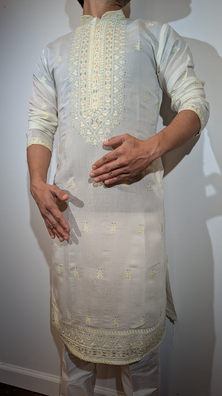 Cream Fancy Kurta