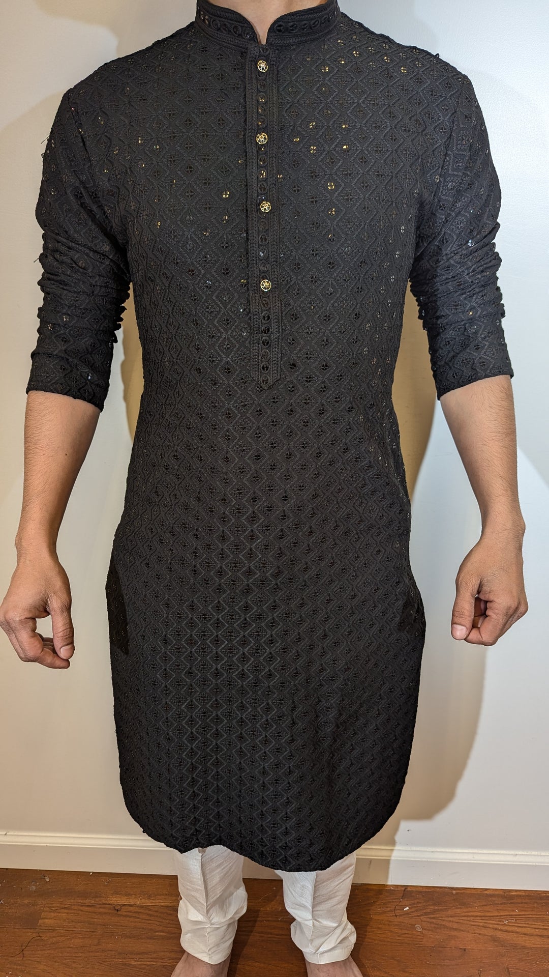 Black Chikan Kurta