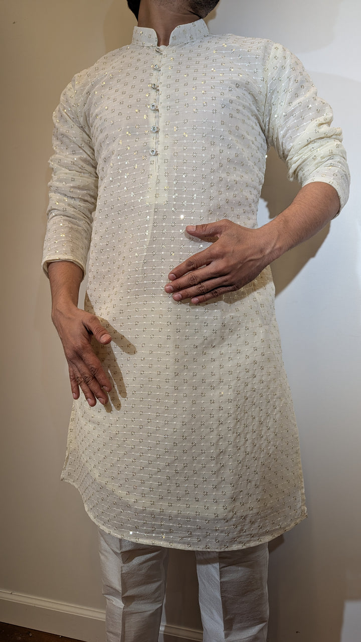 Cream Fancy Kurta