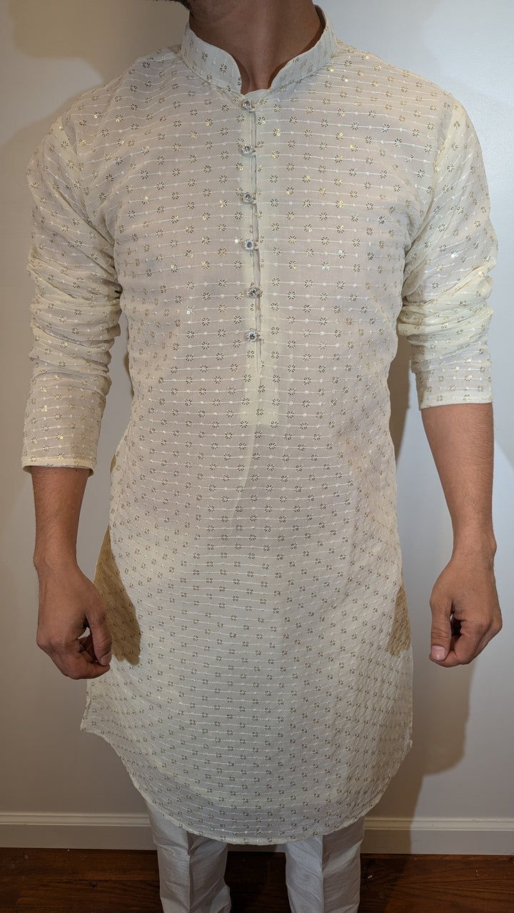 Cream Fancy Kurta