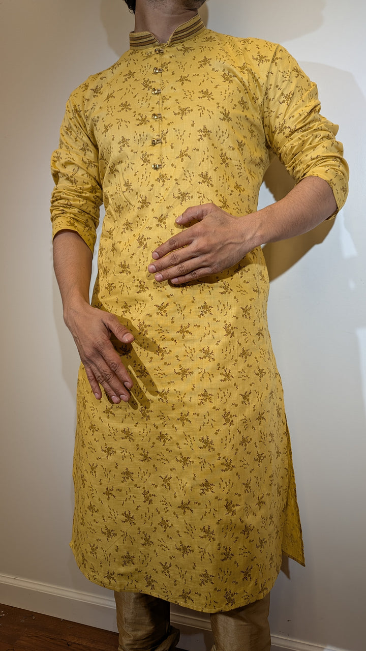 Mustard Fancy Kurta