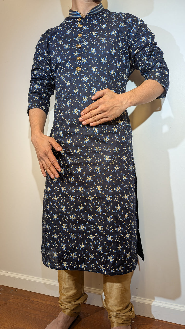 Navy Blue Fancy Kurta