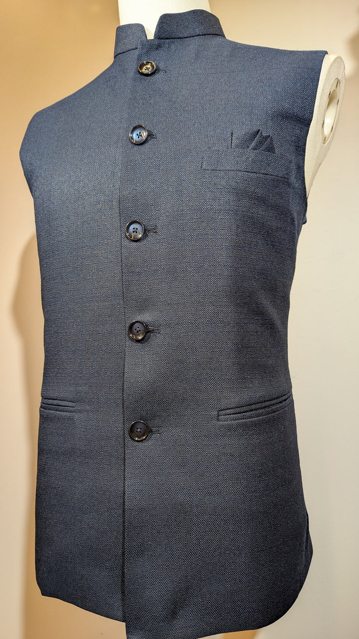 Navy Blue Fancy Vest