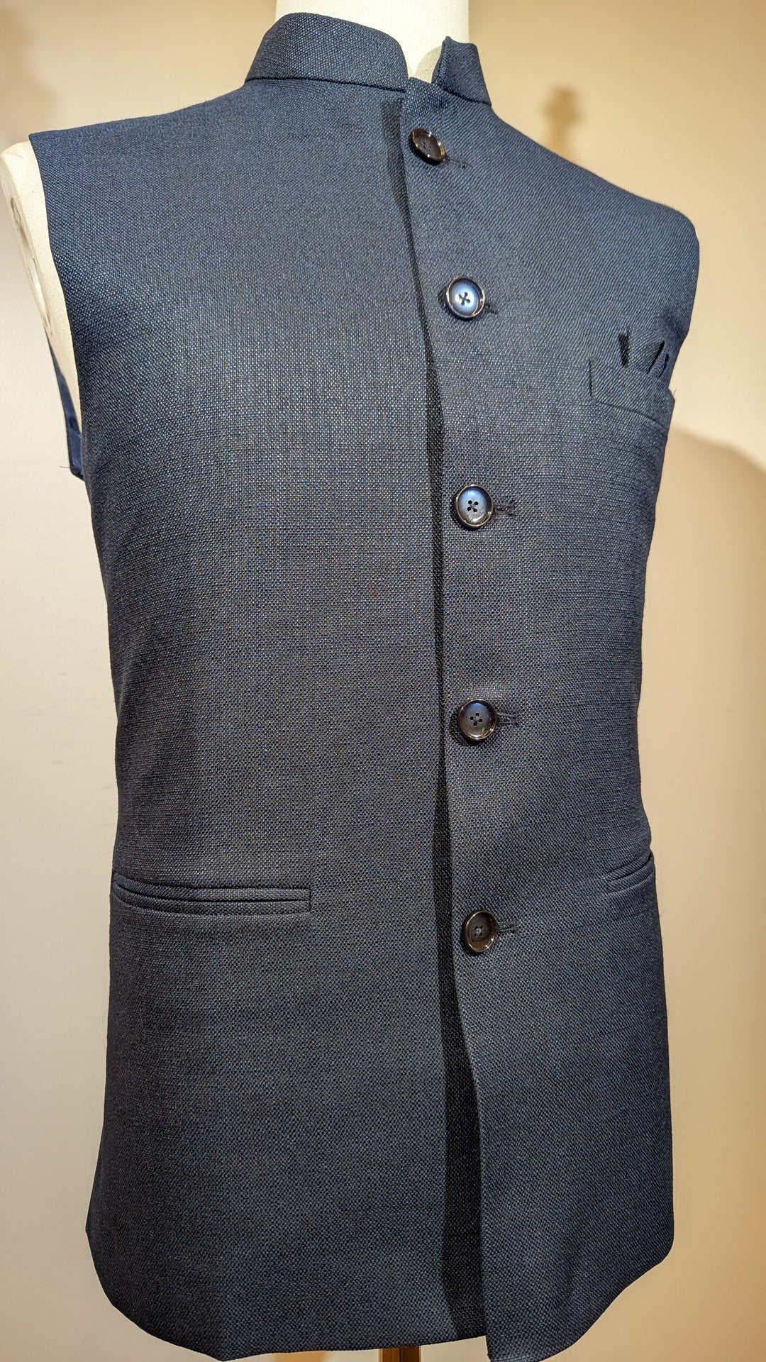 Navy Blue Fancy Vest