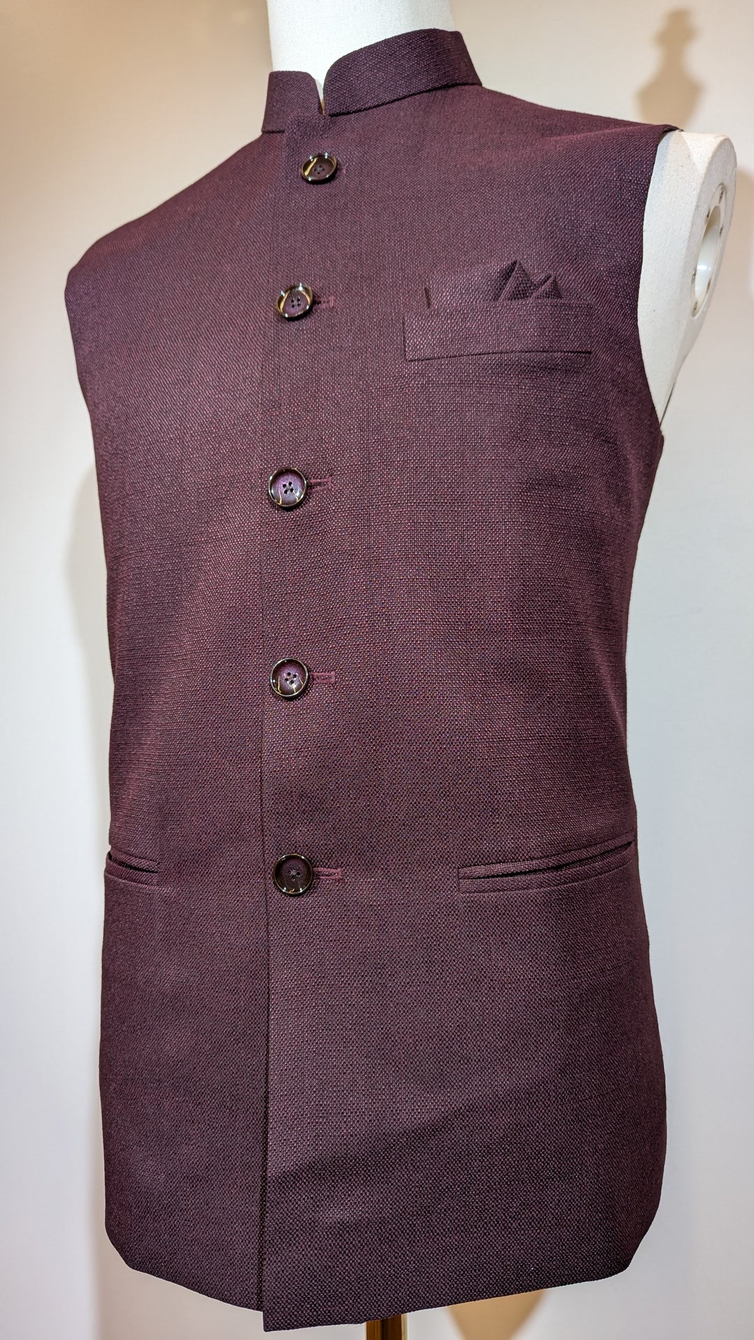 Burgandy Fancy Vest