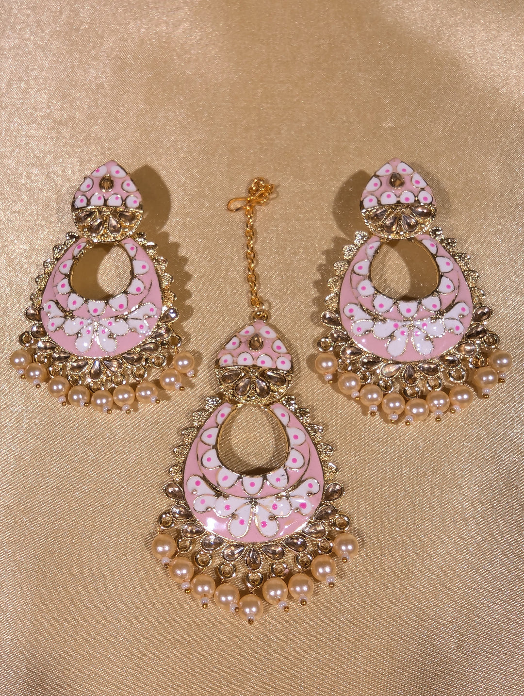 Yashita Minakari Earring and Tikka