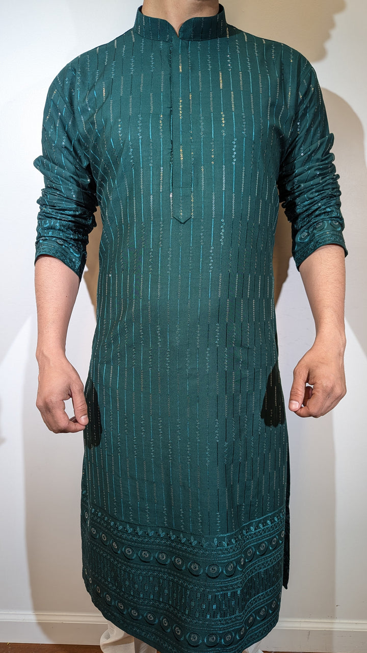 Dark Green Fancy Kurta