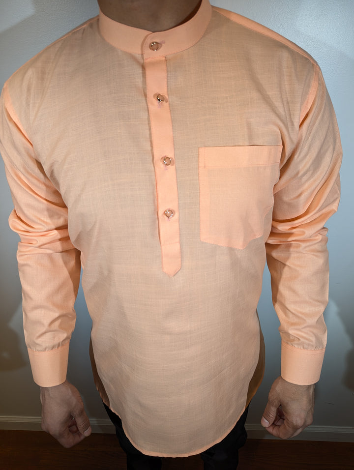 Light Peach Short Kurta