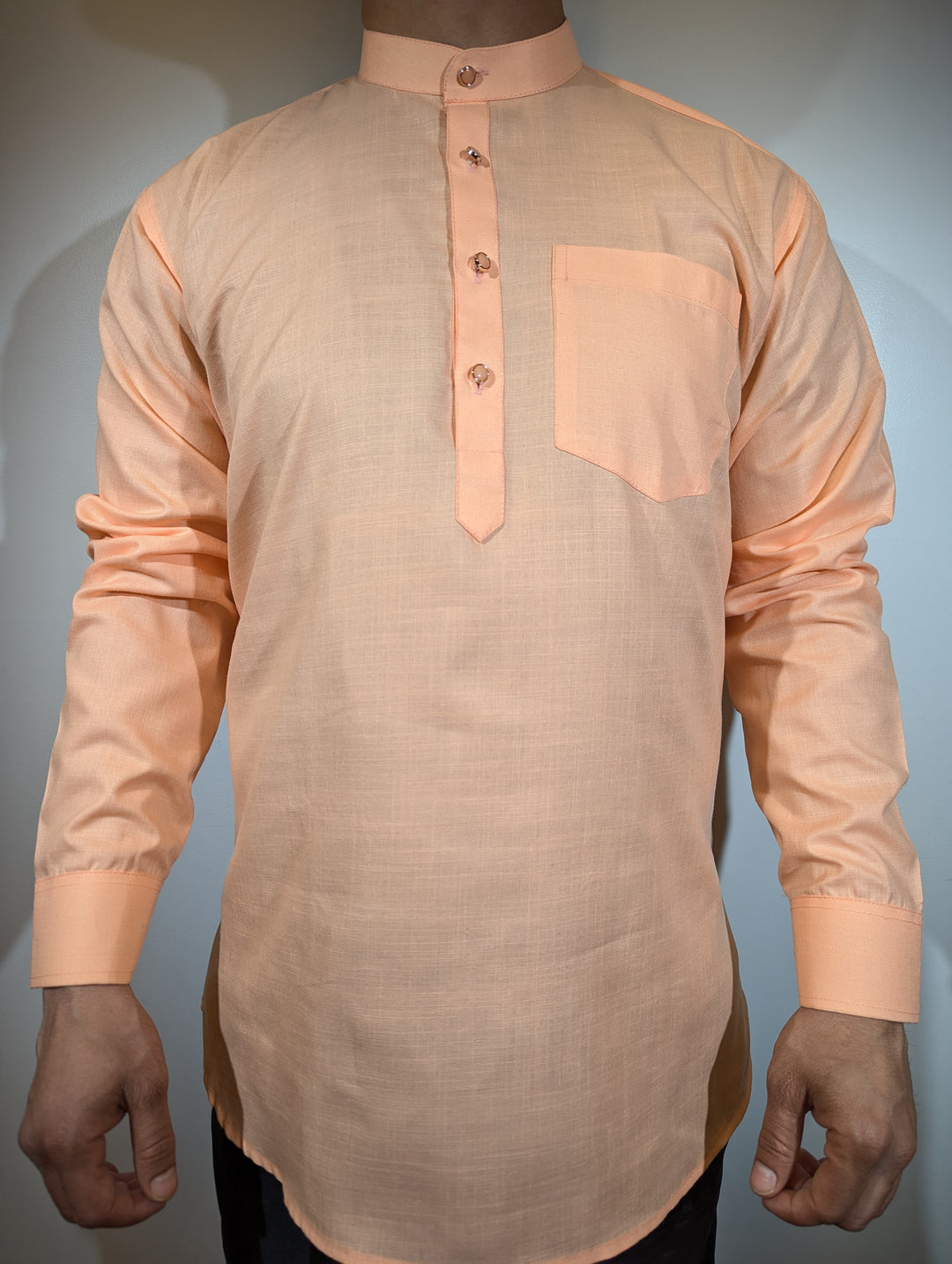 Light Peach Short Kurta