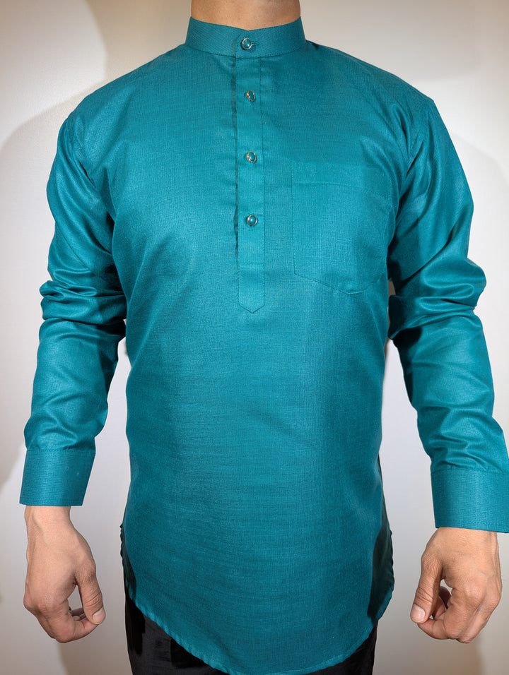 Teal Short Kurta