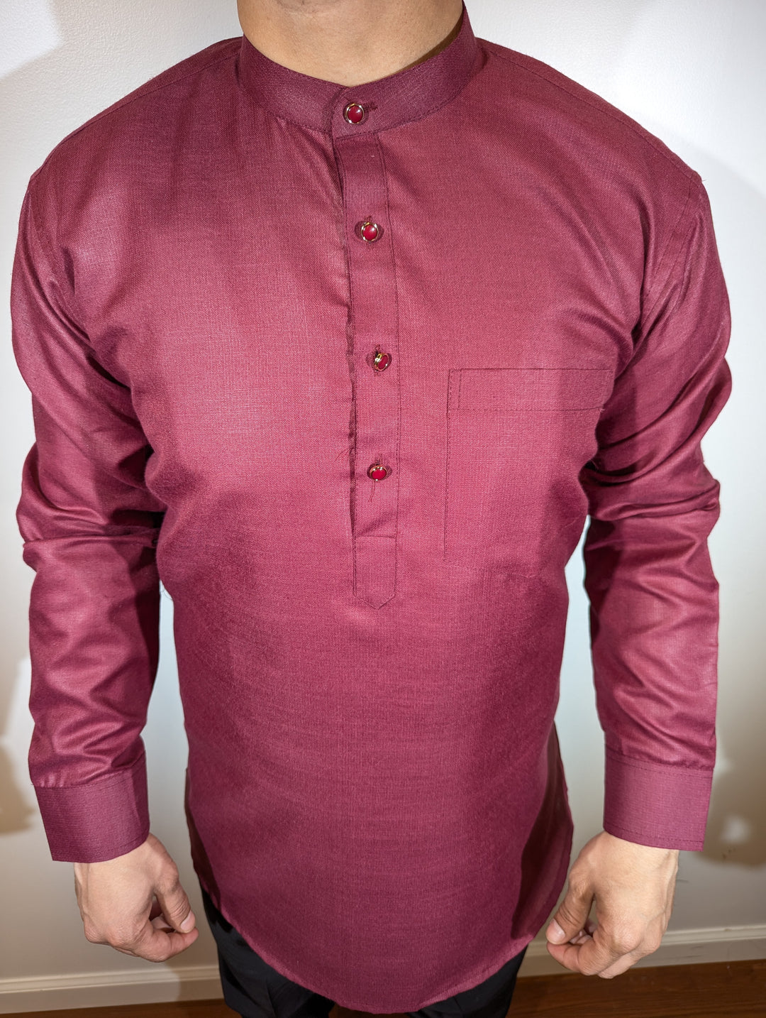 Maroon Short Kurta