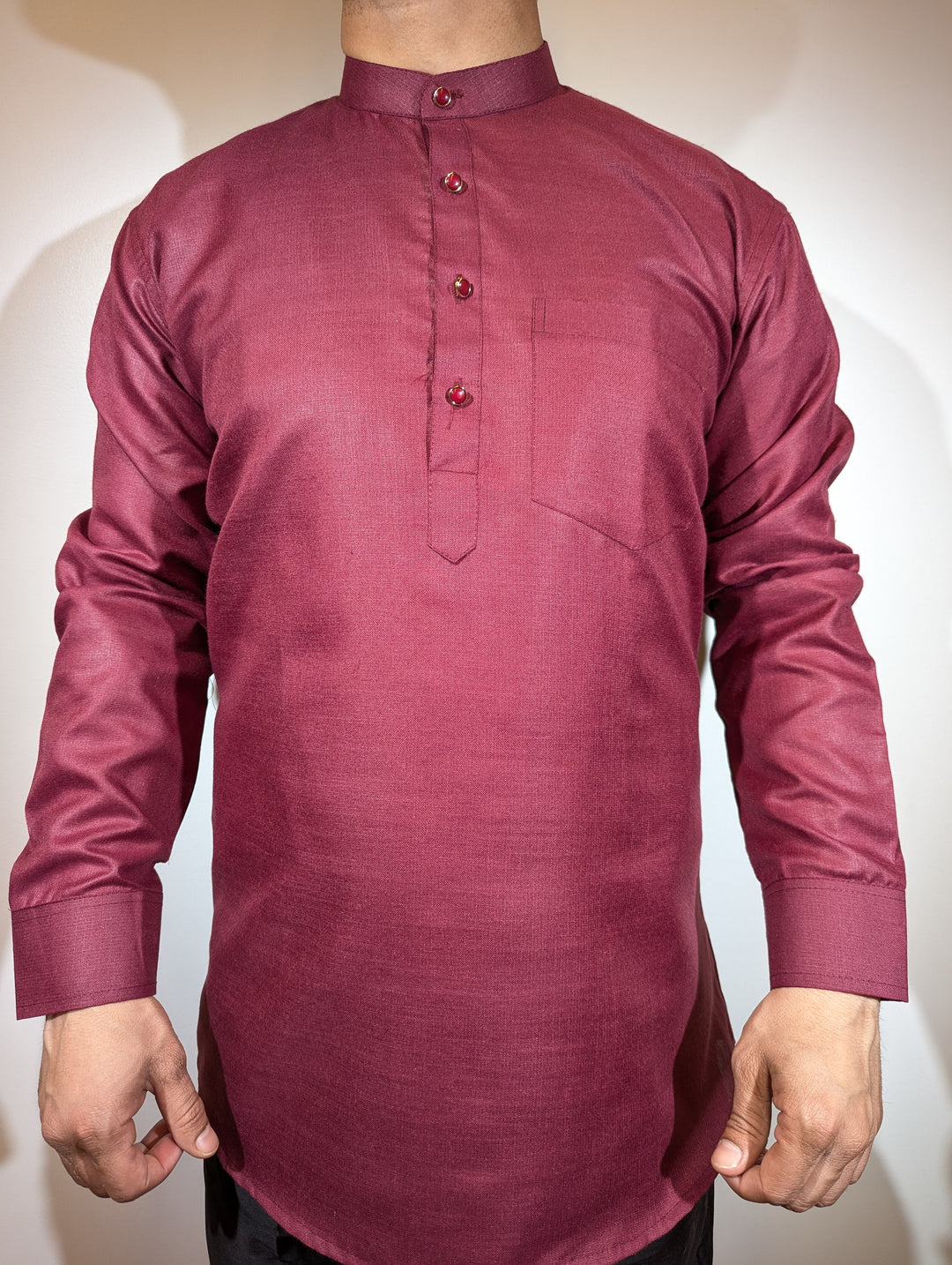 Maroon Short Kurta