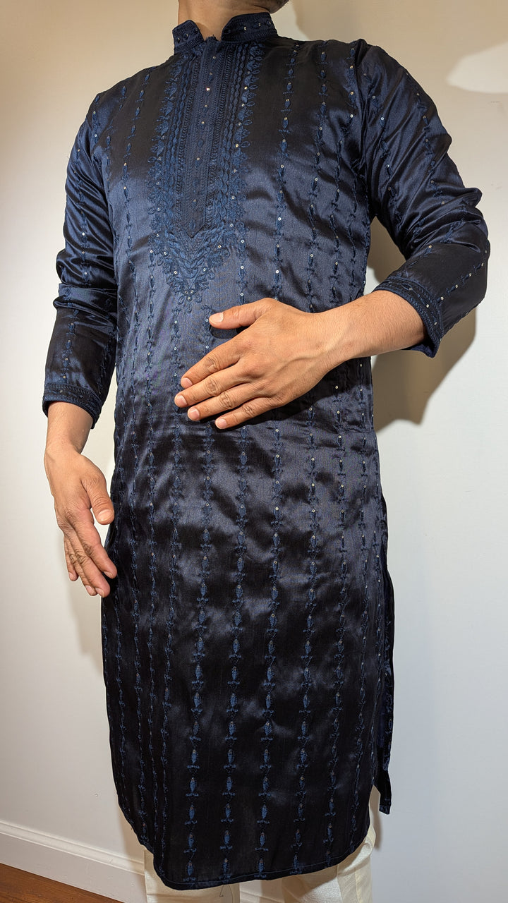 Navy Blue Fancy Kurta