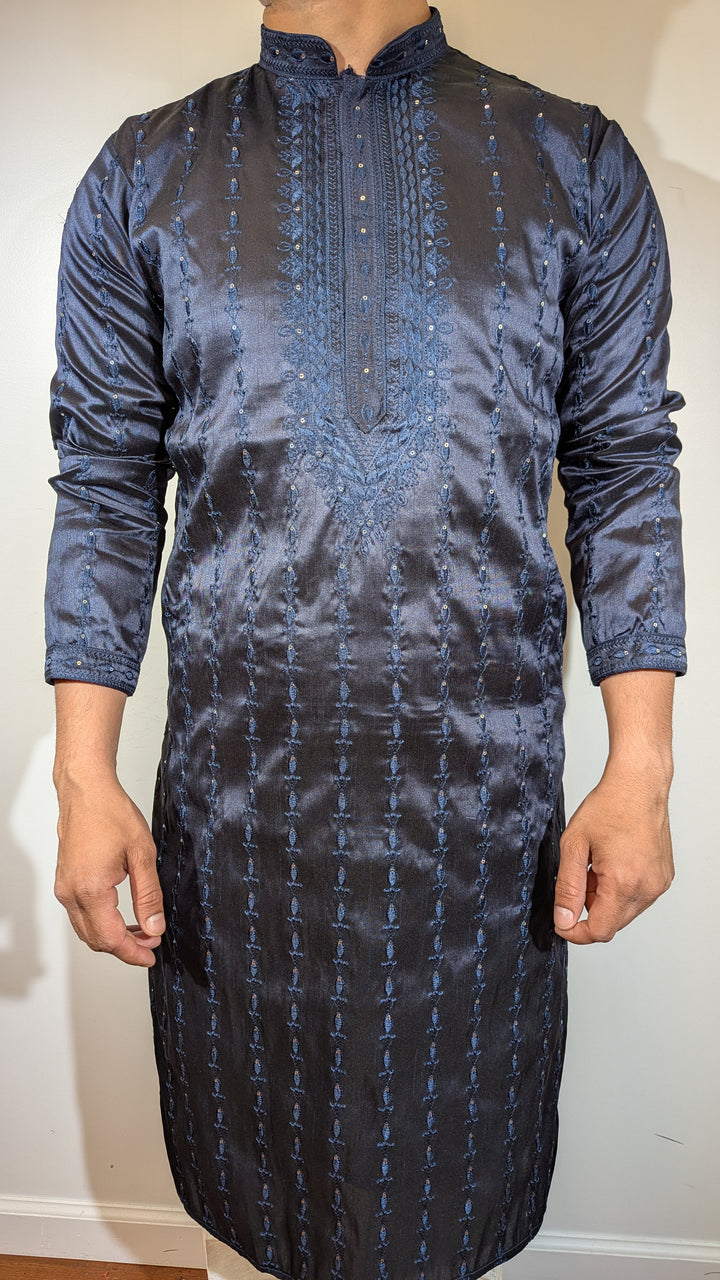 Navy Blue Fancy Kurta