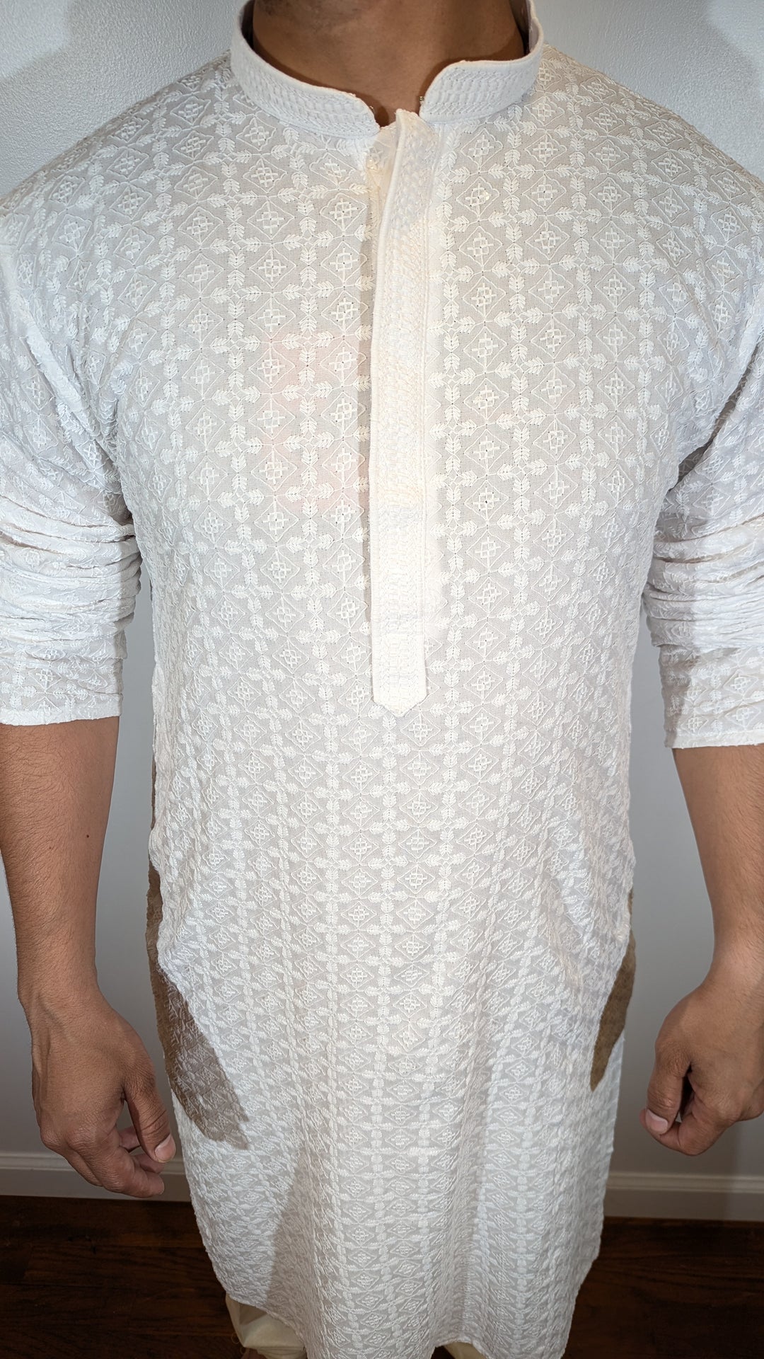 White Chikankari Kurta