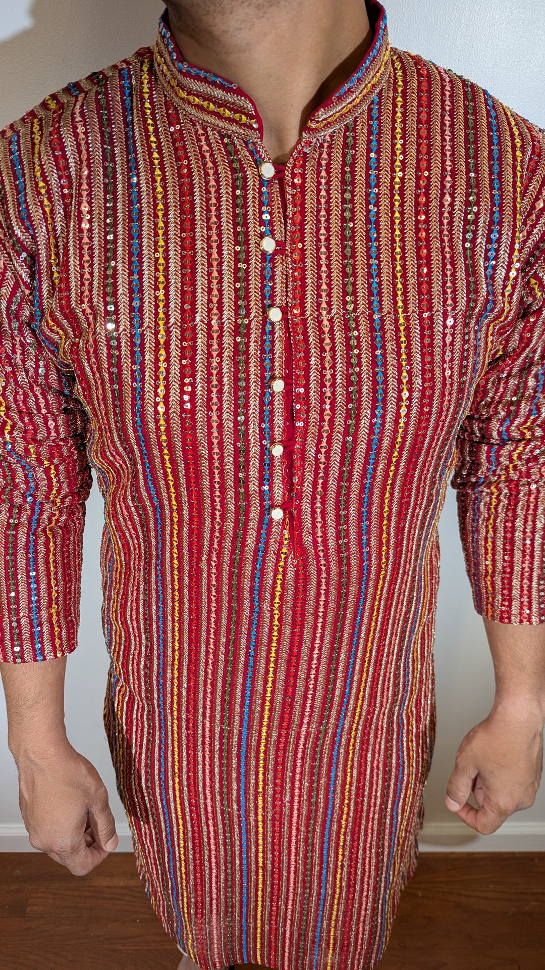 Red Fancy Kurta