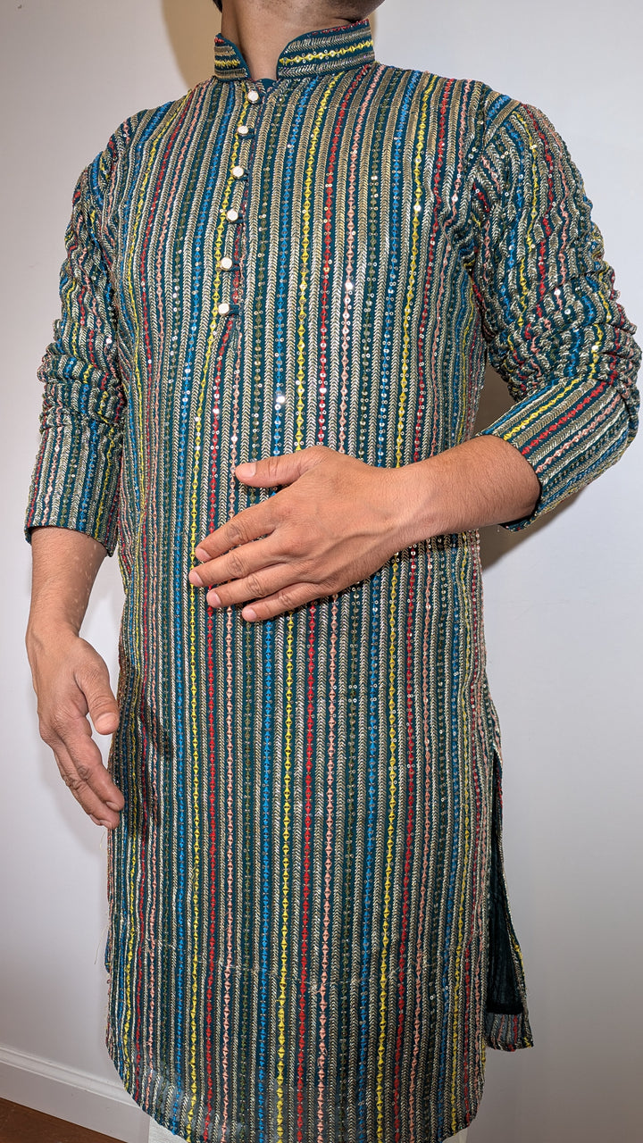 Dark Green Fancy Kurta
