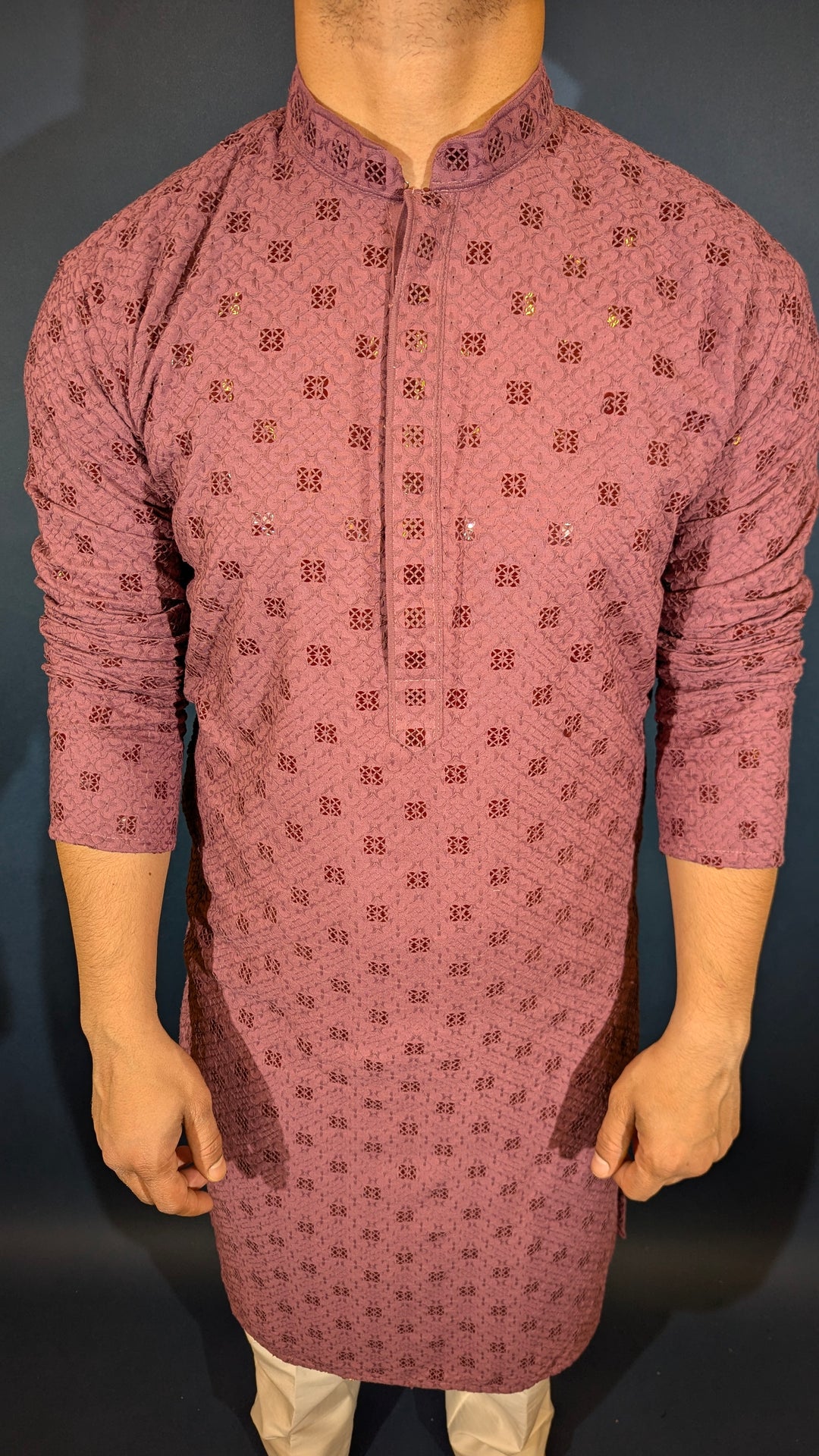 Blush Purple Sequin kurta