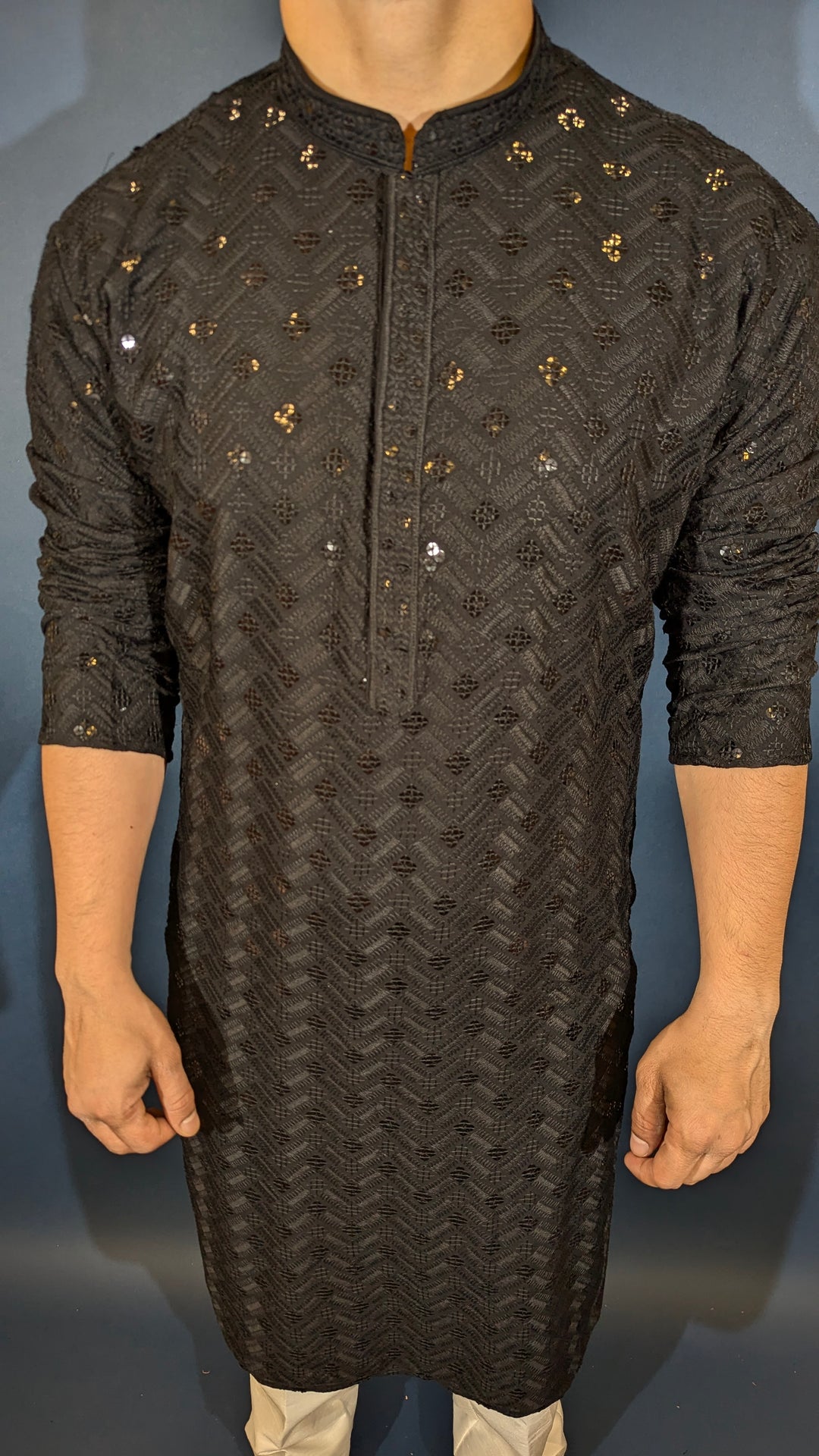 Black Sequin kurta