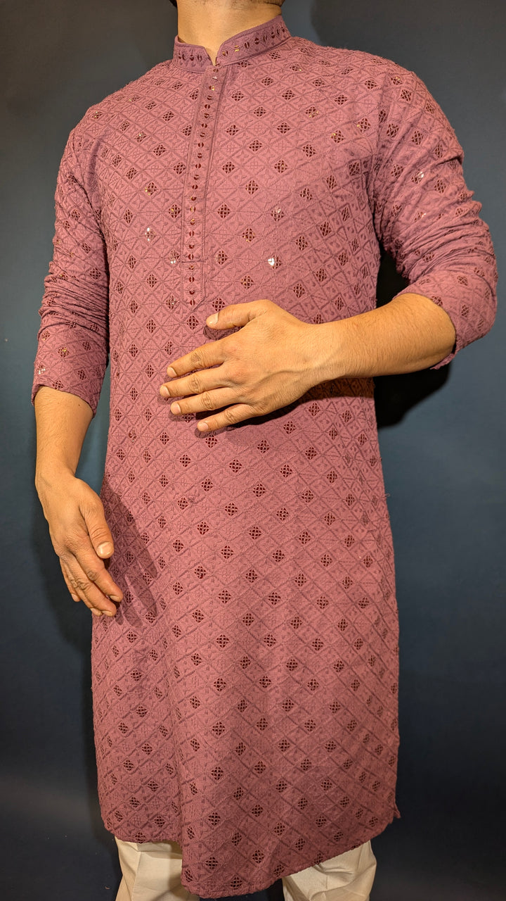 Blush Purple Sequin kurta