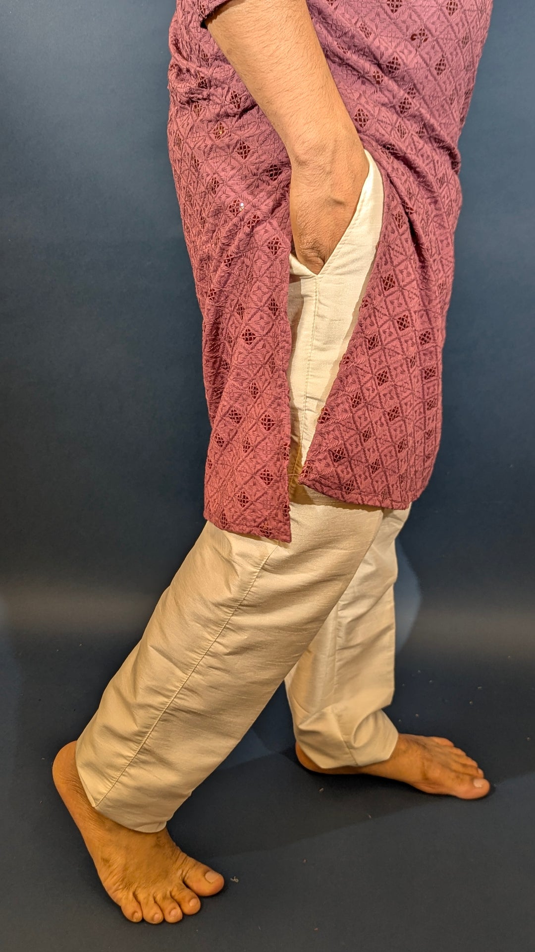 Blush Purple Sequin kurta