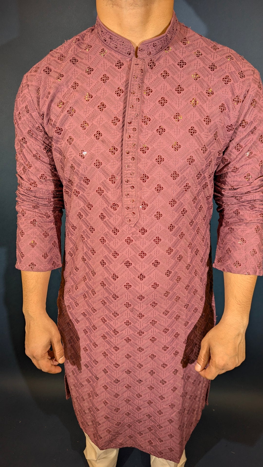 Blush Purple Sequin kurta