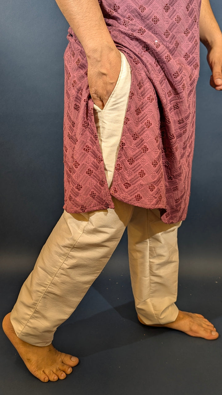 Blush Purple Sequin kurta