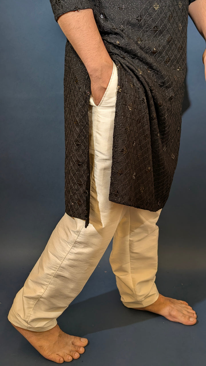 Black Sequin kurta