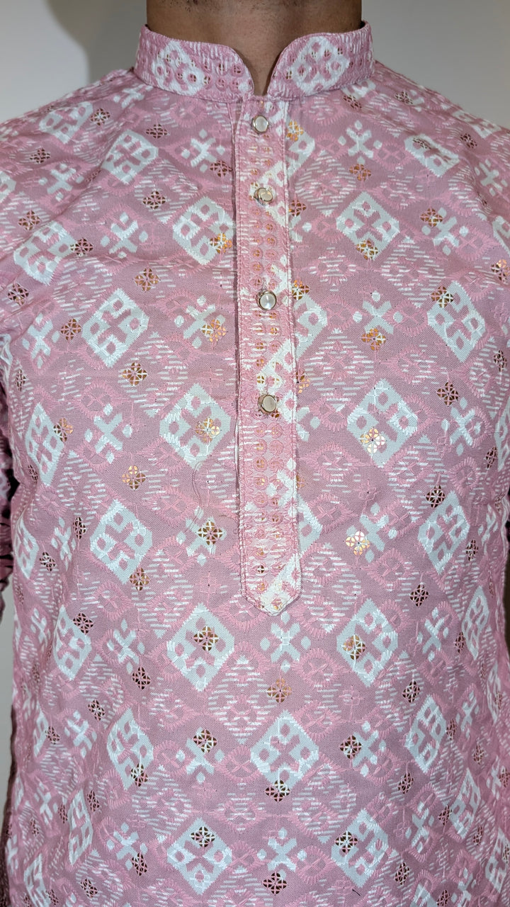 Pink Sequence Kurta