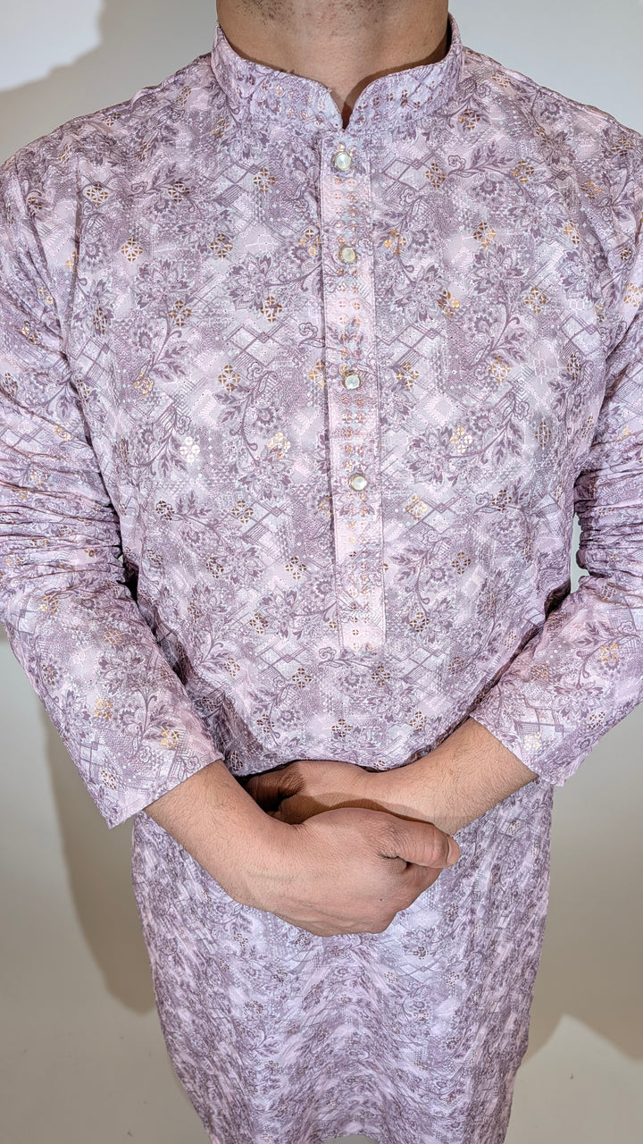 Light Purple Sequence Kurta