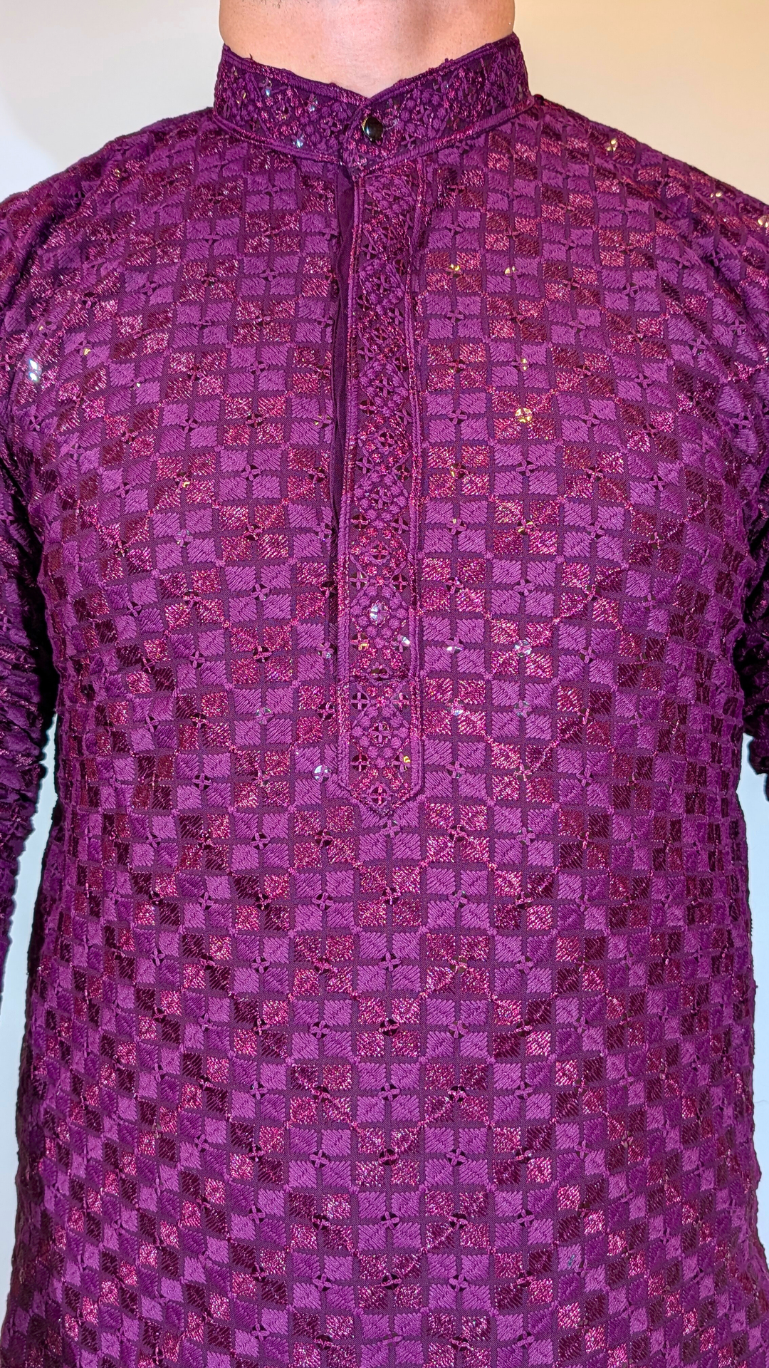 Purple Sequence Kurta