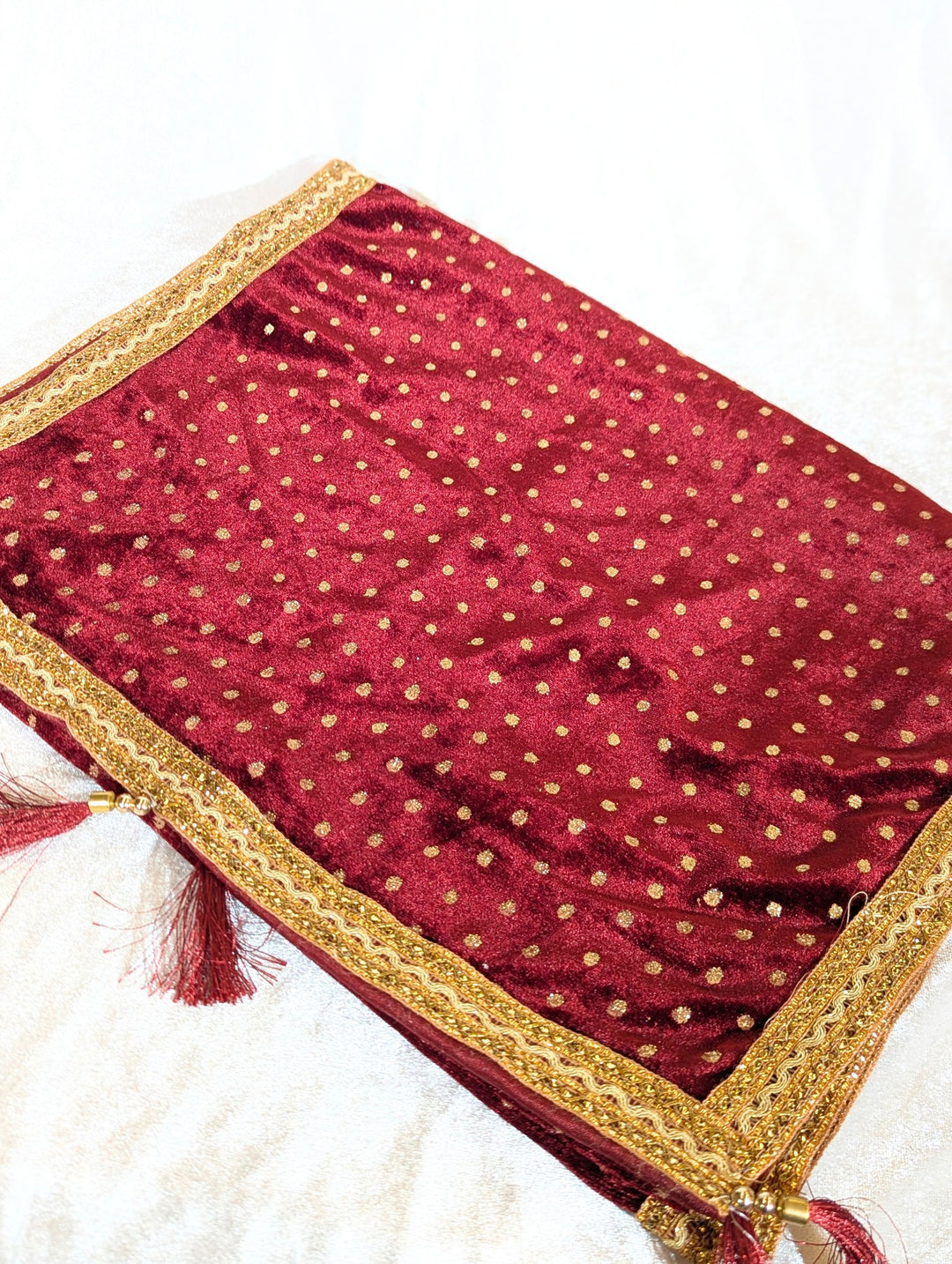 Gold And Maroon Pagdi and Shawl Set