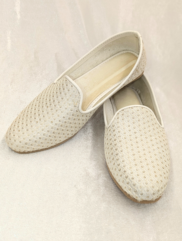 White Gold Men's Jutti