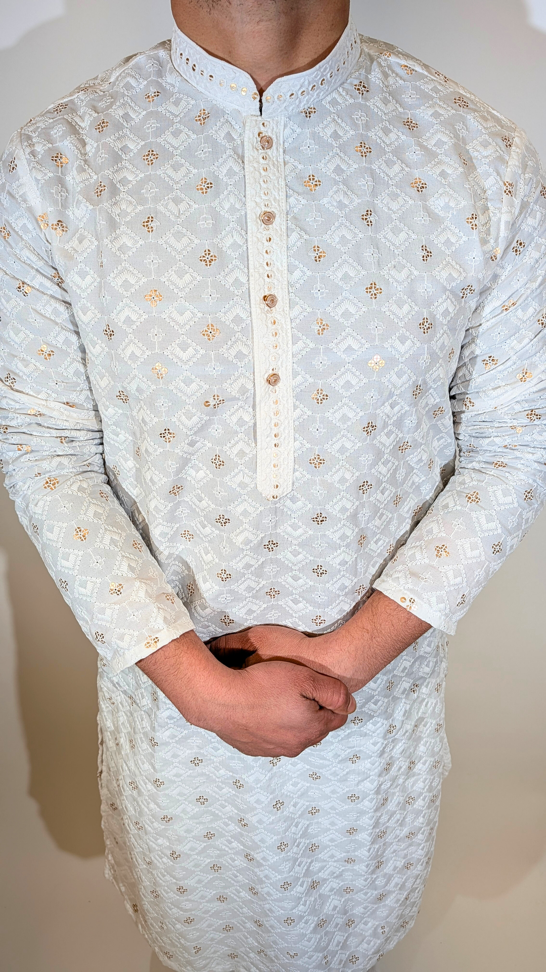 White Sequin  Kurta