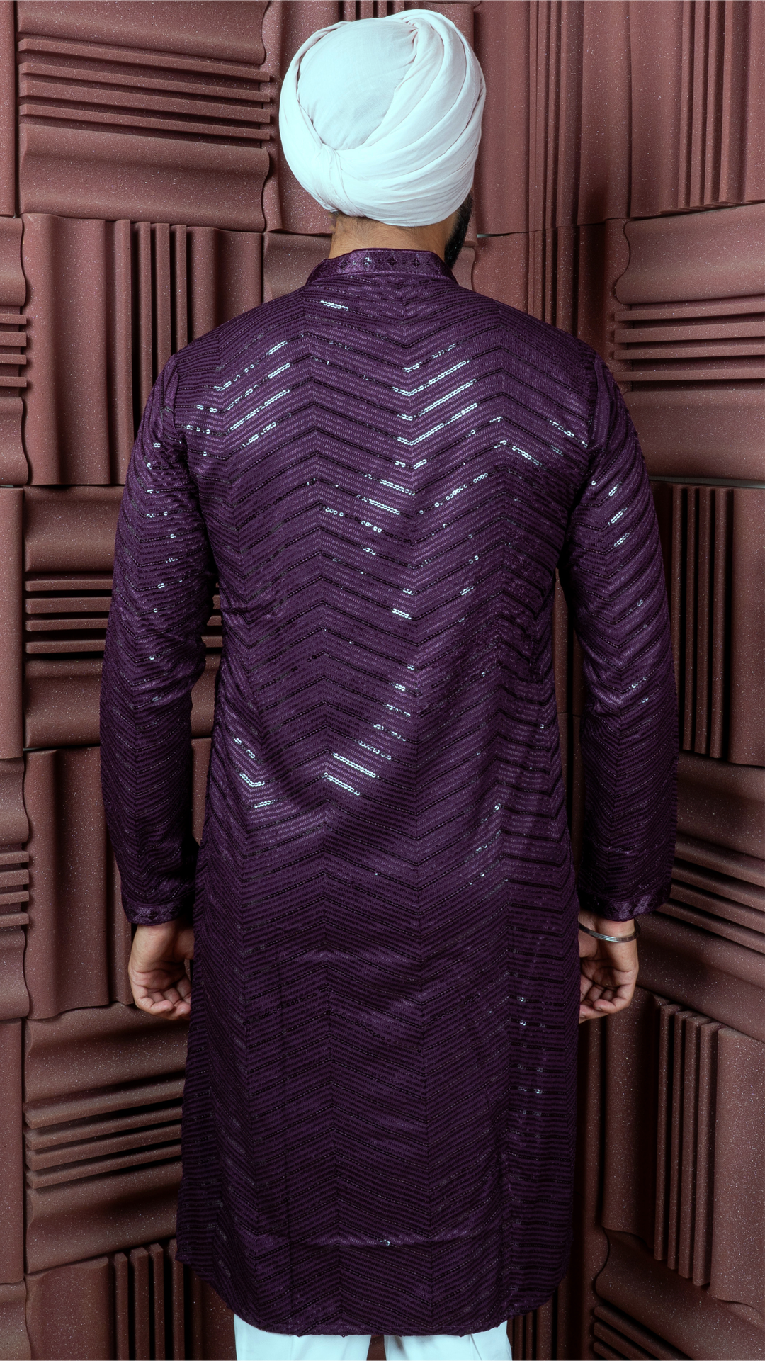 Purple Sequence Kurta