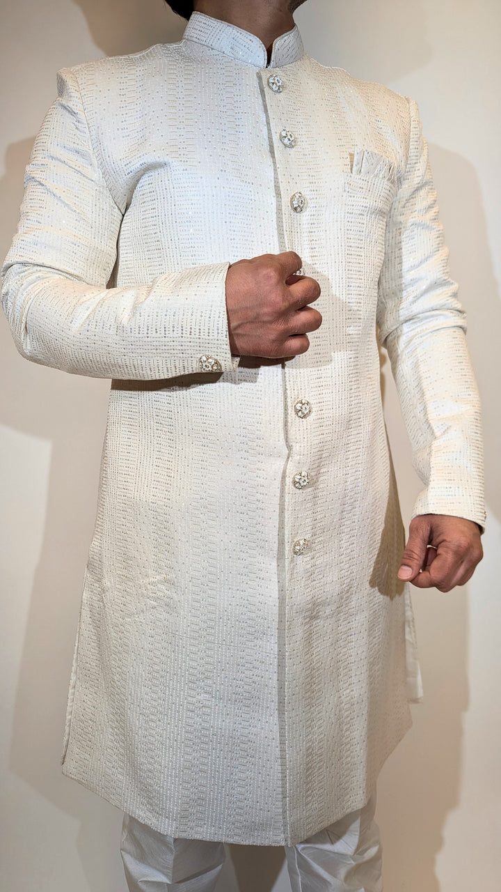 White Sherwani