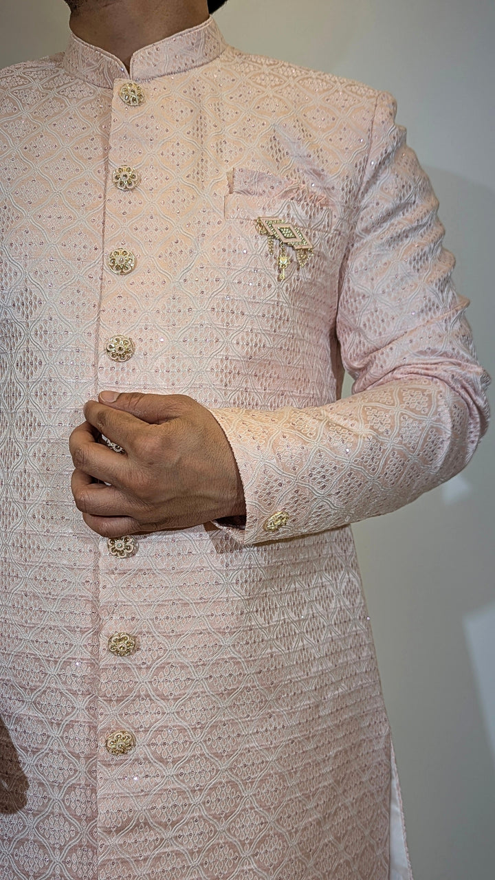 Pink Sherwani