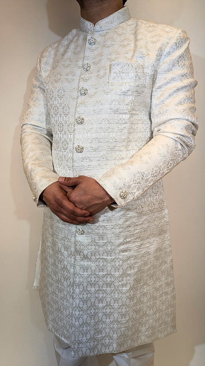 White Sherwani