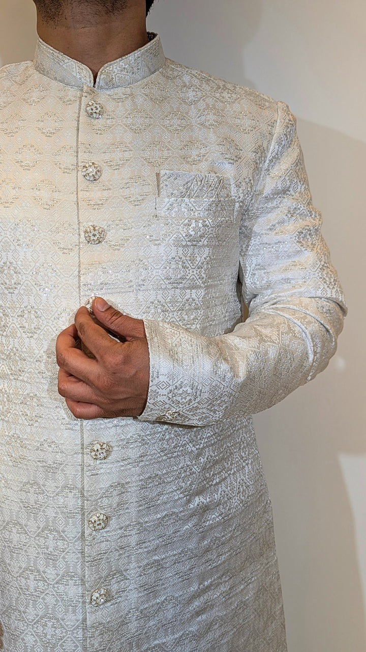 White Sherwani