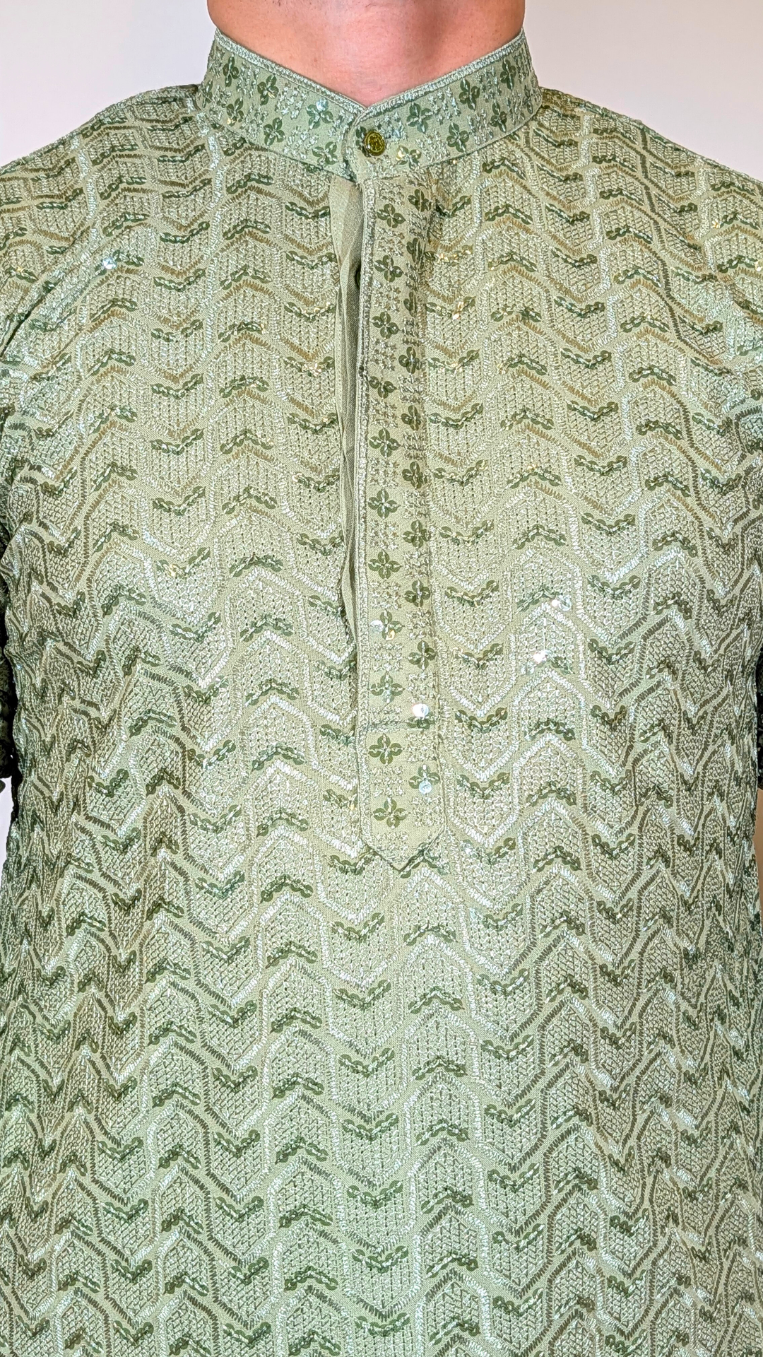 Light Green Sequence Kurta