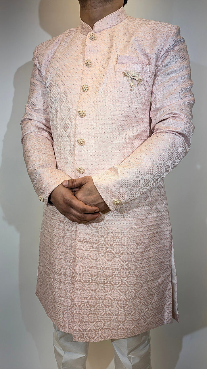 Pink Sherwani
