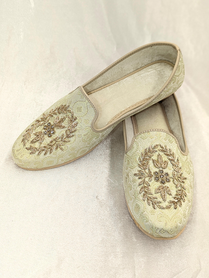 Mint Green Men's Jutti