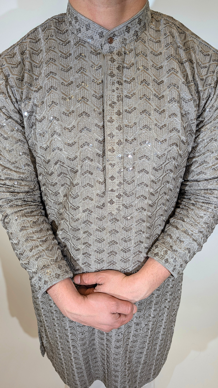 Gray Kurta