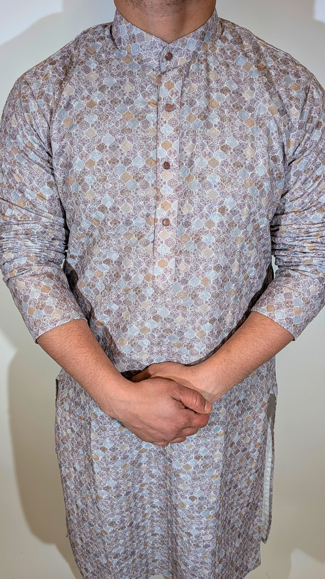 Multi-Color Navy Sequence Kurta