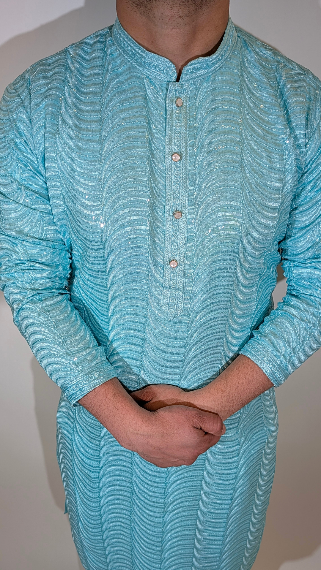 Light Blue Sequence Kurta