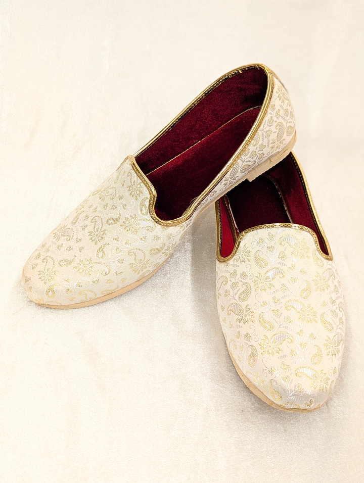 White Gold Men's Jutti