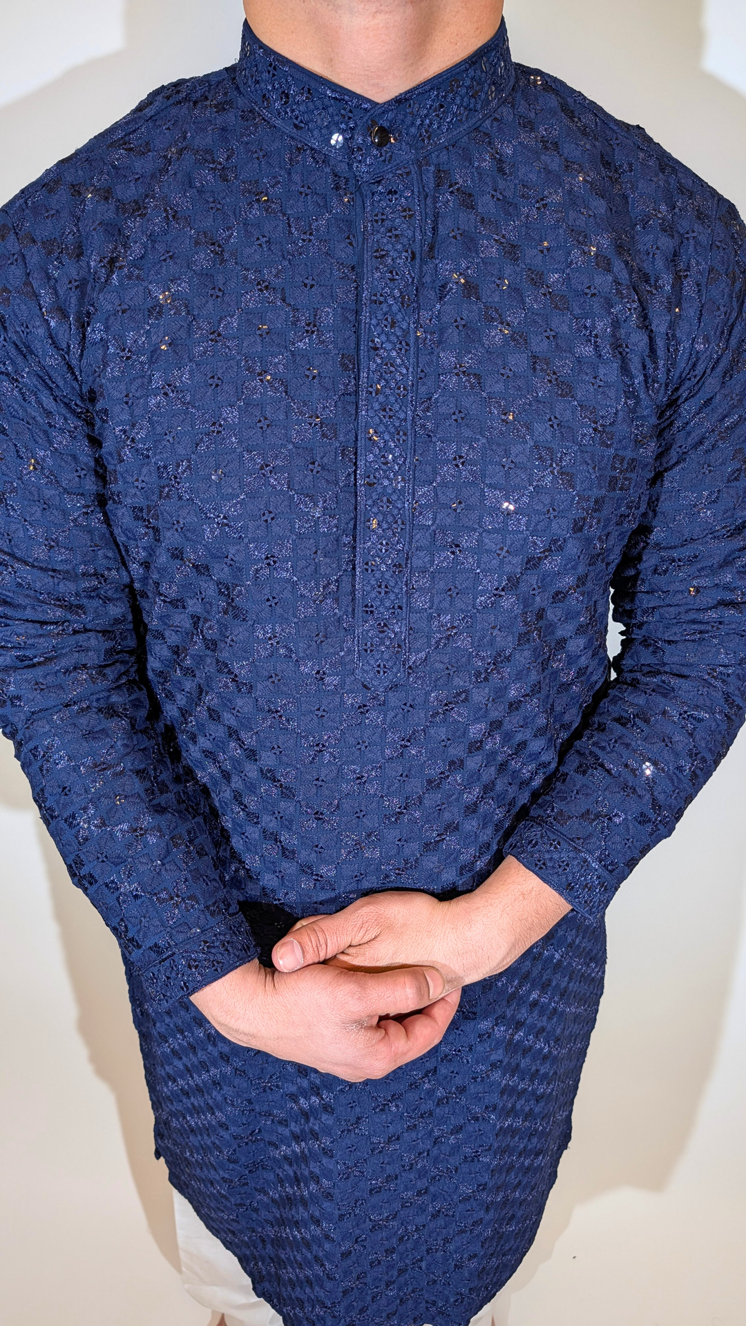 Navy Blue Kurta