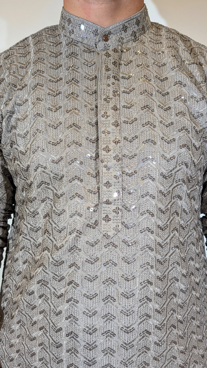 Gray Kurta