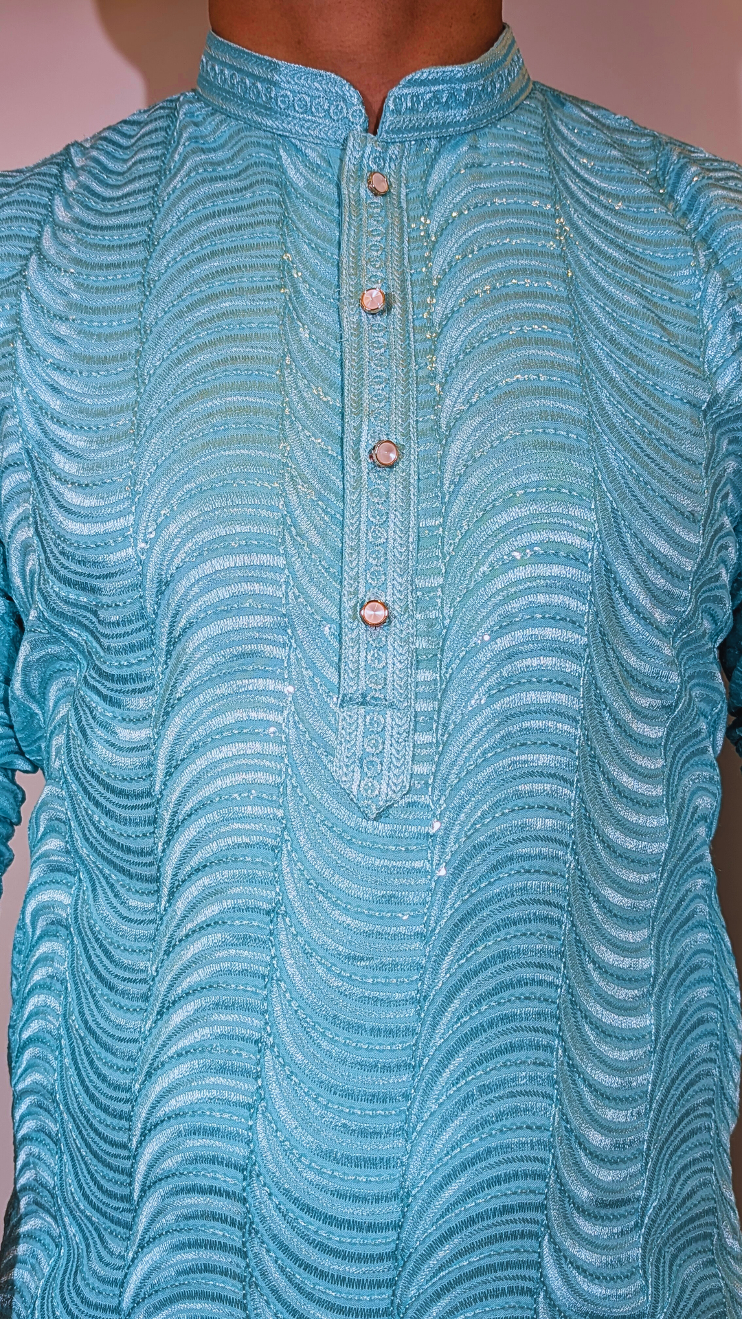 Light Blue Sequence Kurta