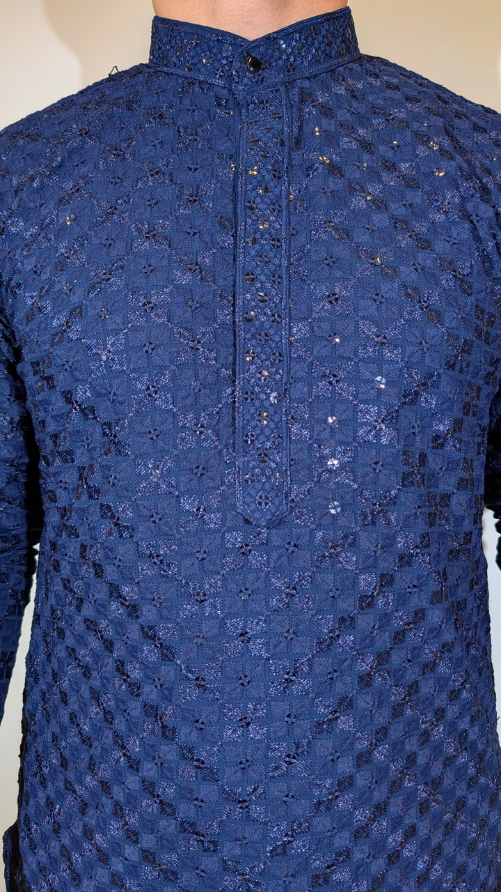 Navy Blue Kurta